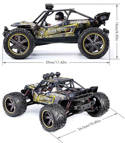 RC Monster Truggy Buggy 40kph 1/12 Scale 2.4Ghz RC Off-Road Car Electric Car 2WD Remote Control