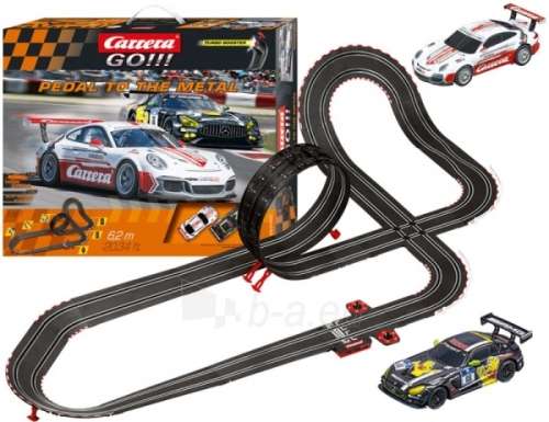 Carrera Go !!! Pedal To The Metal Set 1:43 Slot car set 6.2M