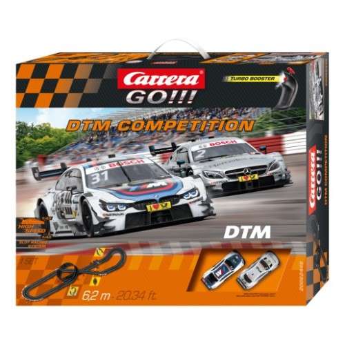 carrera Go !!! DTM Competition 1:43 Slot Car Set (6.2 Meters)
