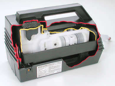 TAMIYA BASIC SPRAY WORK AIR COMPRESSOR W/ AIRBRUSH