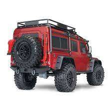TRAXXAS TRX-4 1/10 SCALE TRAIL ROCK CRAWLER LAND ROVER DEFENDER (RED) W/XL-5 ESC & TQI 2.4GHZ TX