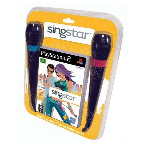 Singstar + 2 mics for Ps2 Offical product Very Rare discontinued