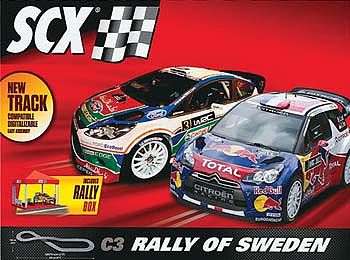 SCX C3 Rally of Sweden Set 6.5M SLOT CAR 1:32 TRACK SET Citroen DS3 Ford Fiesta SALE