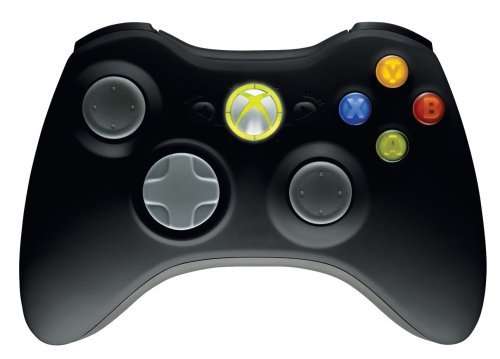 Xbox 360 Black Controller Wireless Original