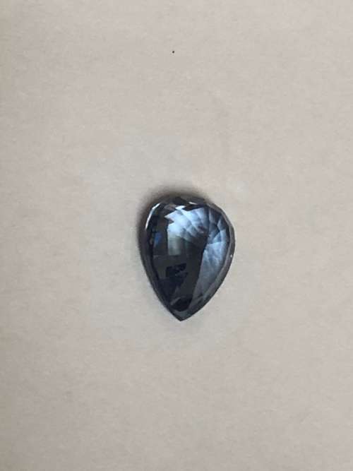 Pear sapphire natural earth mined with valuation certificate