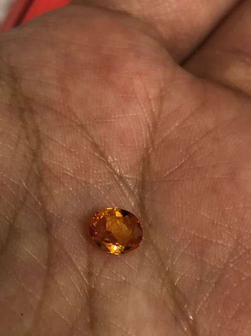 Oval rose sapphire natural earth mined with valuation certificate