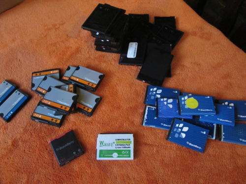 101 BlackBerry Batteries!!!! - ALL types! Some new some used. All for 1 bid at R1 start!!