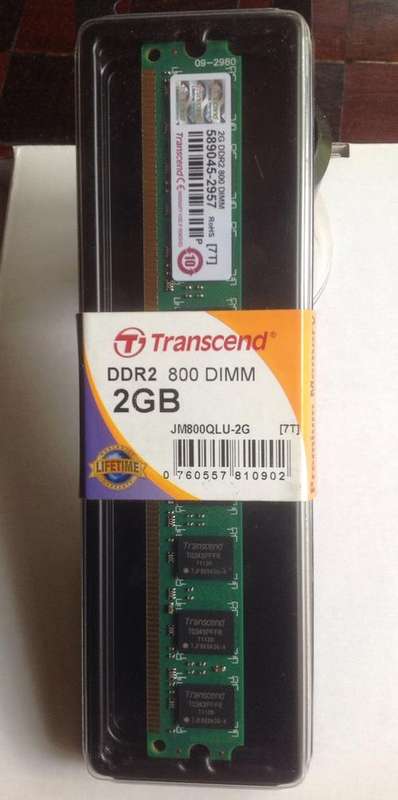 Transcend DDR2 800MHz - 2GB   In Stock & ready to ship