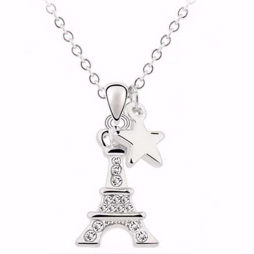9K White Gold Filled AAA CZ Necklace