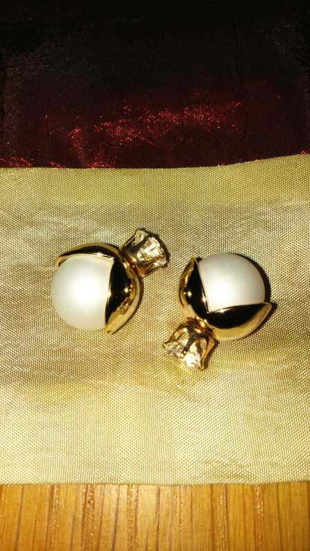 Double Two Sides Gift Ball Beads Ear Stud Plug Bubble Earrings