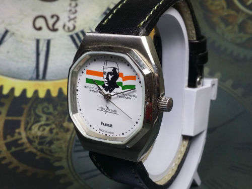 VINTAGE HMT 17 JEWELS  HAND WINDING MOVEMENT MEN'S NEHRU  WATCH
