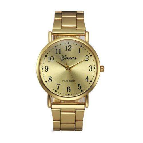 Geneva Stainless Steel Watch Quartz Analog Alloy Wrist Watches
