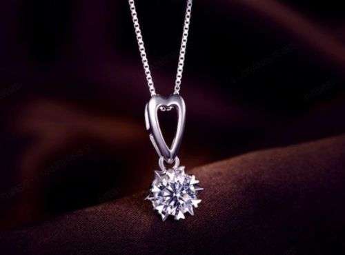 Golden Leaf Pendant Necklace Long Chain Jewelry