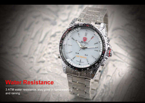 Shark Fashion Mens LED Digital Quartz Military Sport Watch Ref30