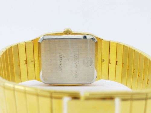 RARE VINTAGE MEN'S CITIZEN QUARTZ 33MM JAPAN MADE WRIST WATCH FOR GENTS WEAR