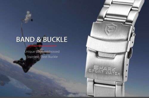 Shark Fashion Mens LED Digital Quartz Military Sport Watch Ref29