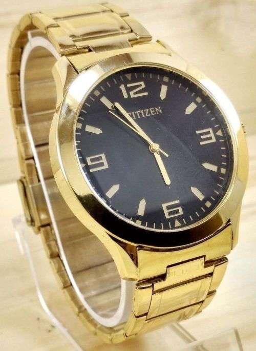 RARE VINTAGE MEN'S CITIZEN QUARTZ 42MM JAPAN MADE WRIST WATCH FOR GENTS WEAR