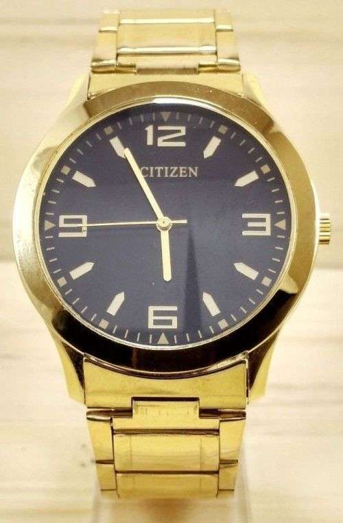 RARE VINTAGE MEN'S CITIZEN QUARTZ 42MM JAPAN MADE WRIST WATCH FOR GENTS WEAR
