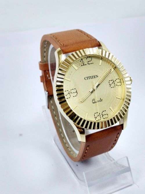 RARE VINTAGE MEN'S CITIZEN QUARTZ 42MM JAPAN MADE WRIST WATCH FOR GENTS WEAR