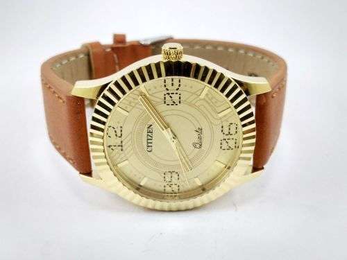 RARE VINTAGE MEN'S CITIZEN QUARTZ 42MM JAPAN MADE WRIST WATCH FOR GENTS WEAR