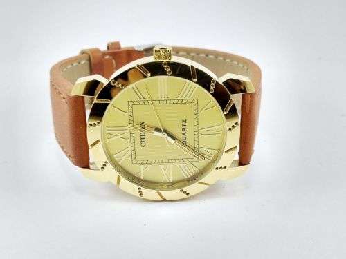 RARE VINTAGE MEN'S CITIZEN QUARTZ 42MM JAPAN MADE WRIST WATCH FOR GENTS WEAR