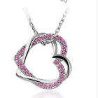 9k Yellow Gold Filled White AAA CZ Necklace - ROSE