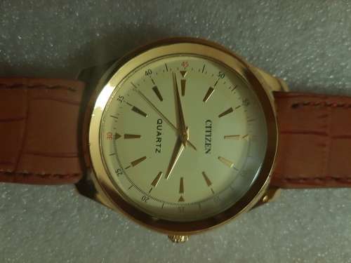RARE VINTAGE MEN'S CITIZEN QUARTZ 42MM JAPAN MADE WRIST WATCH FOR GENTS WEAR