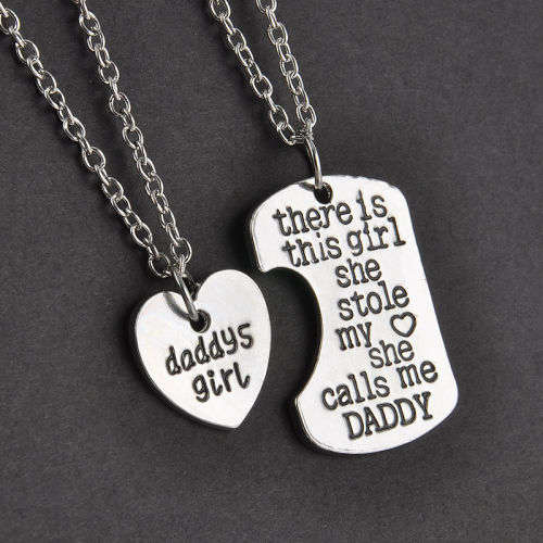 2PC Charm Family Gifts Hot Necklace -  Dady