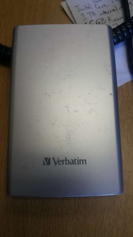 VERBATIM 750GB EXTERNAL USB 3.0 HARD DRIVE