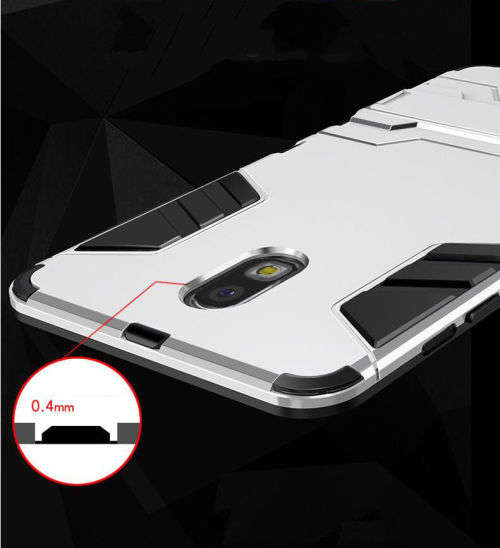 GALAXY J7  2017 Shockproof Armor Cover - SILVER
