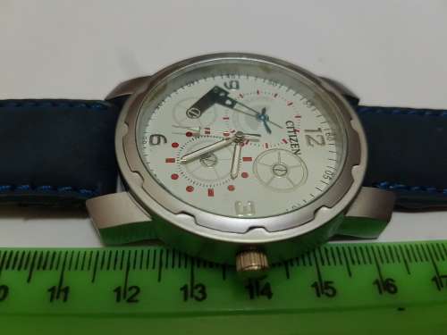 RARE VINTAGE MEN'S CITIZEN QUARTZ 42MM JAPAN MADE WRIST WATCH FOR GENTS WEAR