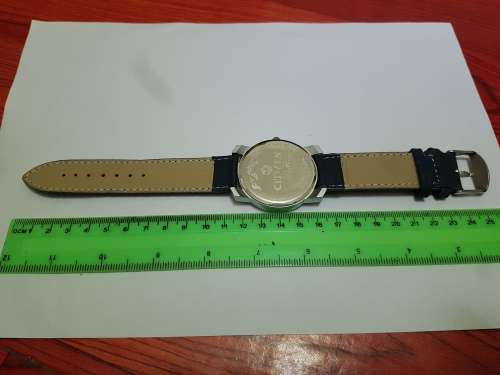 RARE VINTAGE MEN'S CITIZEN QUARTZ 42MM JAPAN MADE WRIST WATCH FOR GENTS WEAR