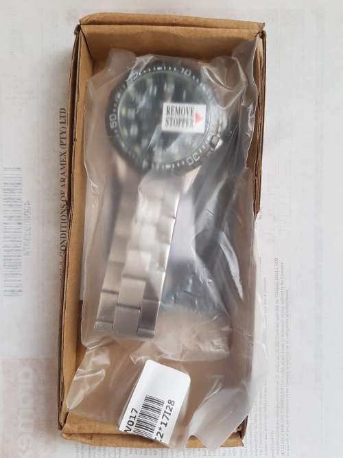 SHARK-ARMY-Official-Black-Date-Stainless-Steel-Quartz-Mens-Sport-Wrist-Watch  Ref44