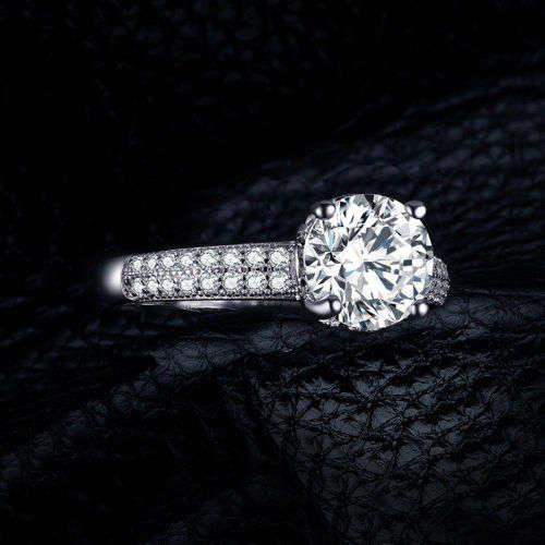 Gorgeous 1.9ct Cubic Zirconia Engagement Ring 925 Sterling Silver - Sz 6