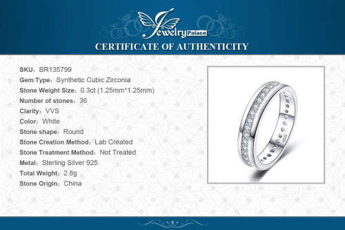 925 Solid Sterling  Cubic Zirconia Channel Wedding Ring  - Ring Size 6