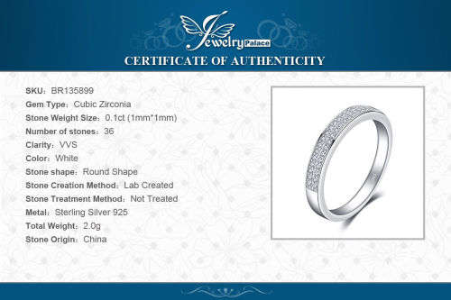 925 Solid Sterling Cubic Zirconia Anniversary Wedding Eternity Ring - Size 6