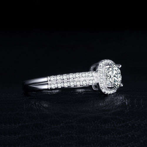 925 Solid Sterling Silver 1.1ct Round Cubic Zirconia Promise Ring - Size 9