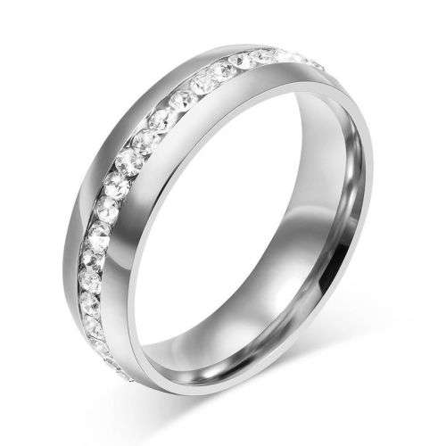 Stainless Steel Wedding Ring Titanium Engagement Band Size 7