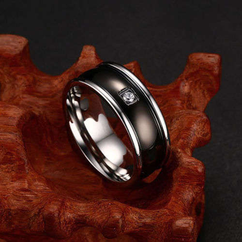Stainless Steel Titanium Band Ring Wedding Engagement Size 10