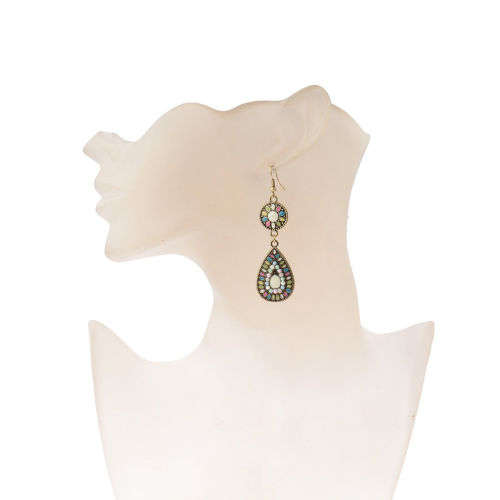 Bohemian Colorful Resin Bead Women Earrings