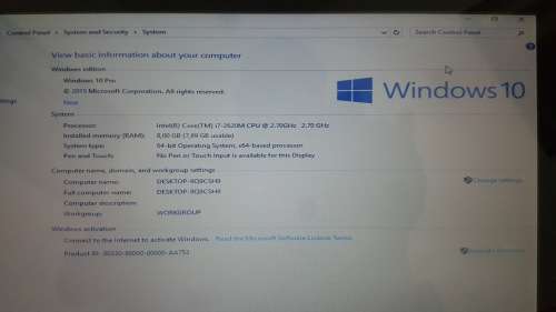 Lenovo X1 i7 500GB HD and 8GB ram