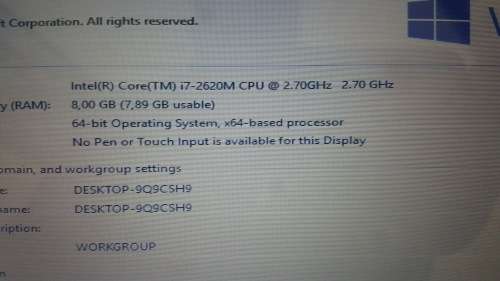 Lenovo X1 i7 500GB HD and 8GB ram