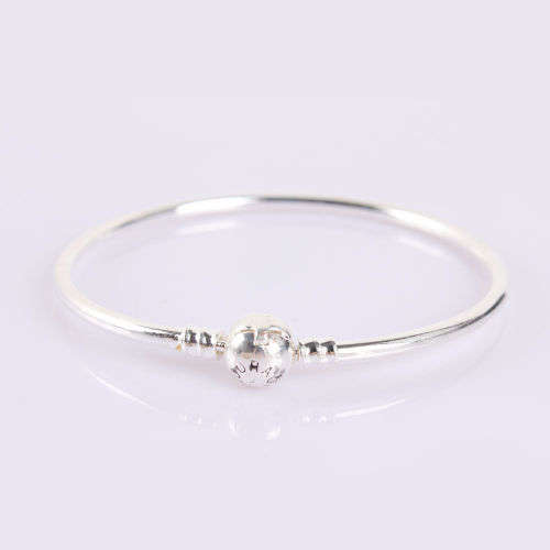 Silver Bangle Bracelet Suit European Bead Inside Diameter 6.5CM