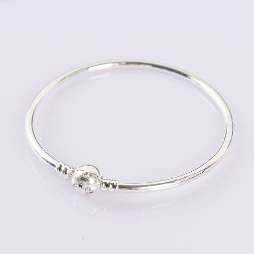 Silver Bangle Bracelet Suit European Bead Inside Diameter 6.5CM