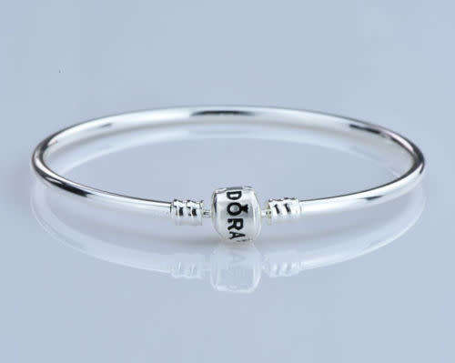Silver Bangle Bracelet Suit European Bead Inside Diameter 6.5CM