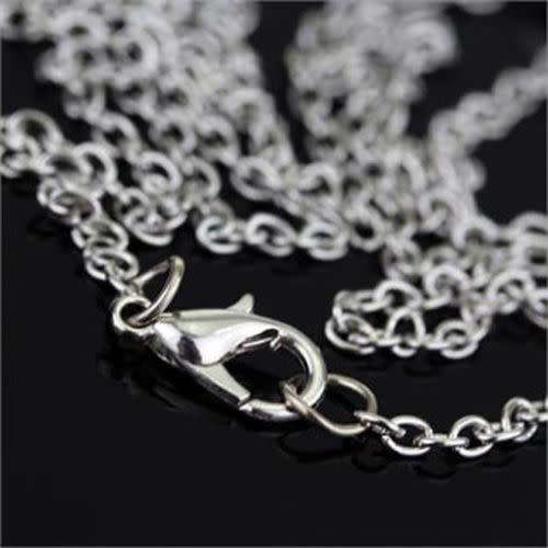 Butterfly Purple Crystal Rhinestone Silver Chain
