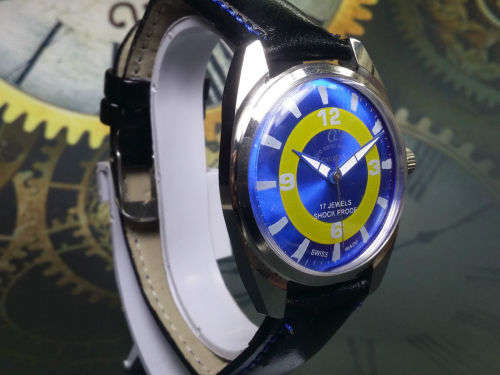 Vintage Cavalry Anglo Swiss Mechanical Handwinding Movement Mens Wrist Watch