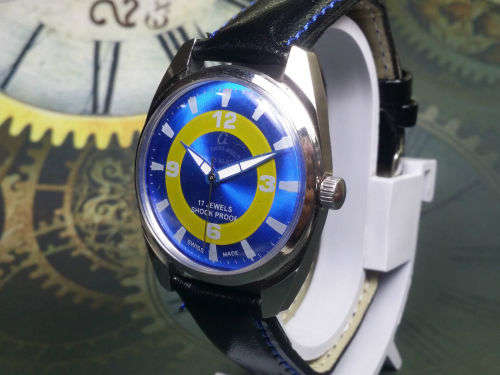 Vintage Cavalry Anglo Swiss Mechanical Handwinding Movement Mens Wrist Watch