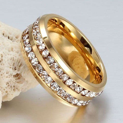 8MM Stainless Steel Ring Size 6