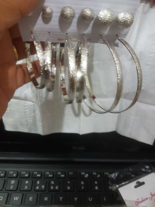 6 Pairs/set Vintage  Big Round Circle Hoop Dangle Earrings
